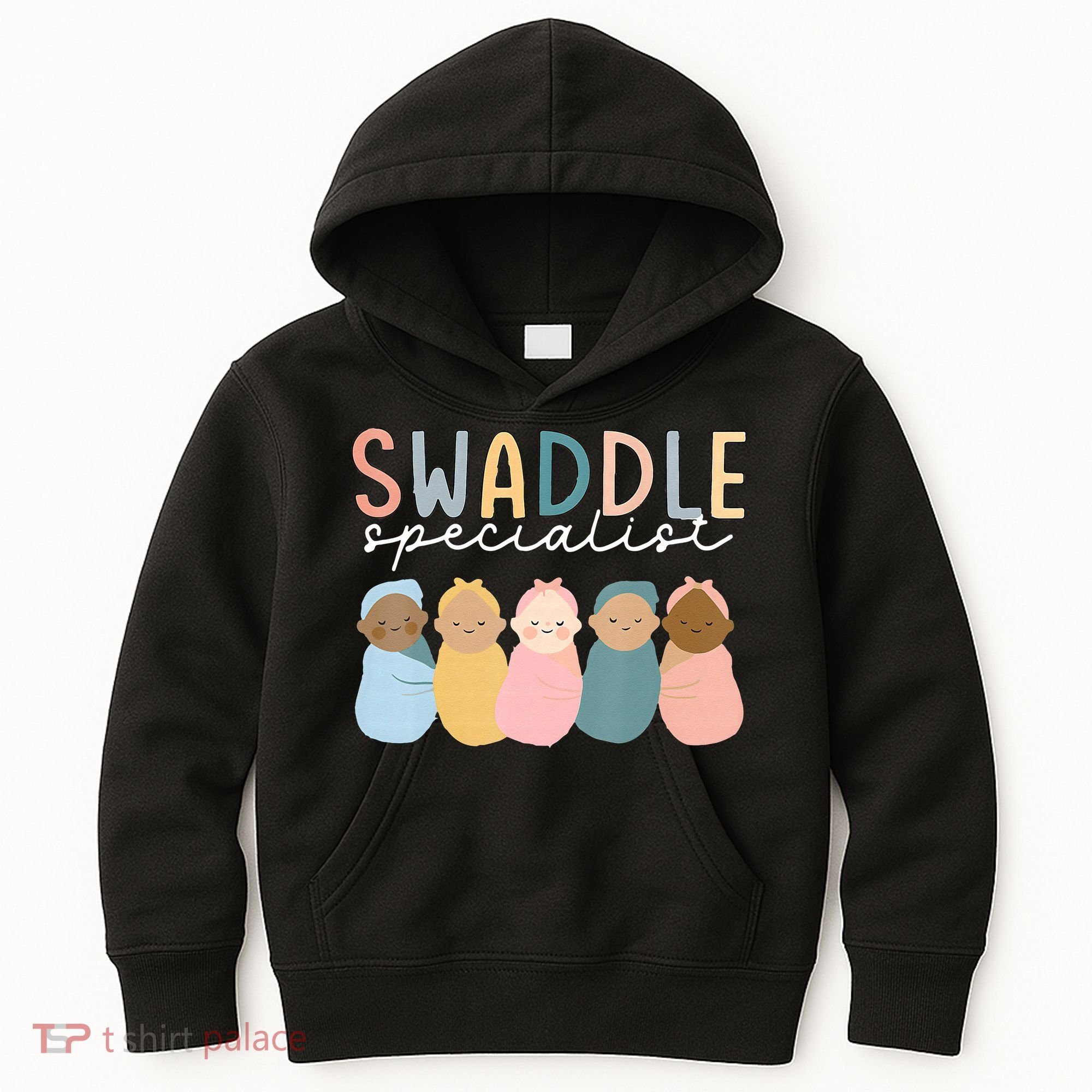 Swaddle Specialist NICU Mother Baby Nurse Tech Neonatal ICU Kids Hoodie