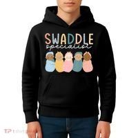 Swaddle Specialist NICU Mother Baby Nurse Tech Neonatal ICU Kids Hoodie thumb 4