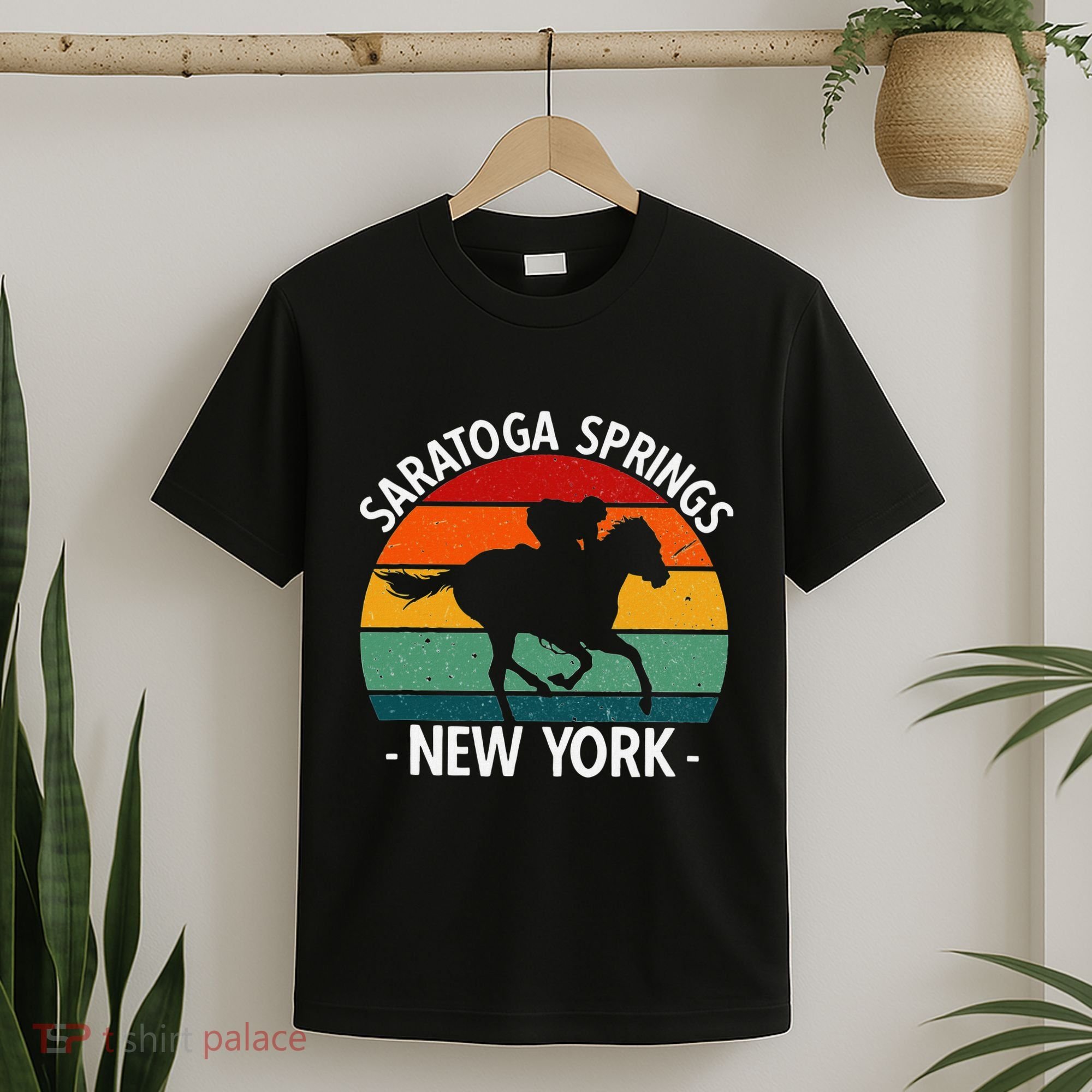 Saratoga Springs New York Toga Horse Racing T-Shirt