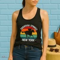 Saratoga Springs New York Toga Horse Racing Women's Tank Top thumb 2