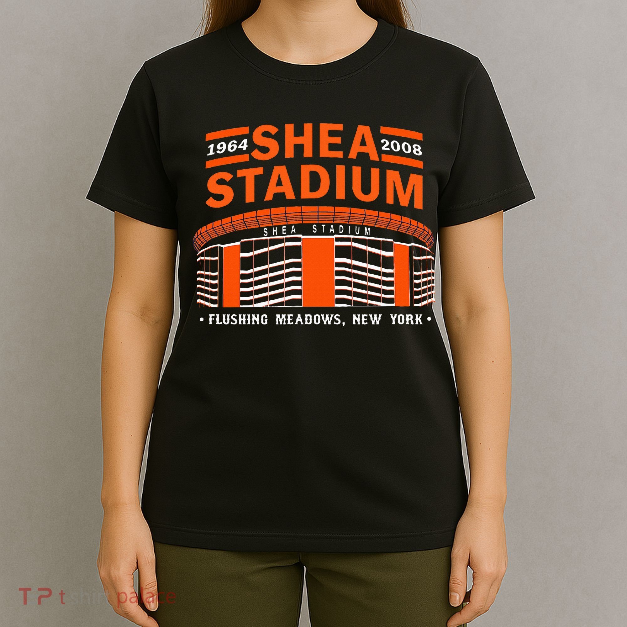 Shea Stadium New York Retro Baseball Park Vintage Old School T-Shirt