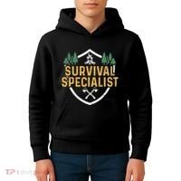 Survival Specialist Outdoor Bushcraft Survival Kids Hoodie thumb 4