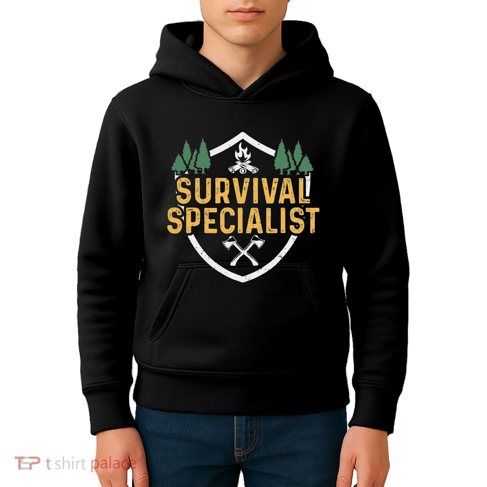 Survival Specialist Outdoor Bushcraft Survival Kids Hoodie