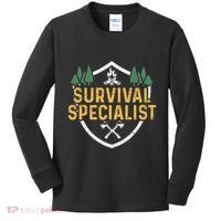Survival Specialist Outdoor Bushcraft Survival Kids Long Sleeve Shirt thumb 0