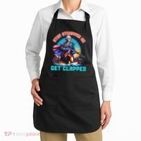 Stay Strapped Or Get Clapped George Washington 4th Of July Apron thumb 2