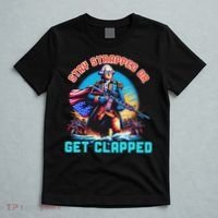 Stay Strapped Or Get Clapped George Washington 4th Of July T-Shirt thumb 5