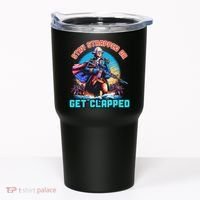 Stay Strapped Or Get Clapped George Washington 4th Of July Tumbler thumb 0
