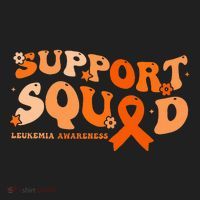 Support Squad Orange Ribbon Leukemia Blood Cancer Awareness Tumbler thumb 3