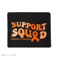 Support Squad Orange Ribbon Leukemia Blood Cancer Awareness Mousepad thumb 0