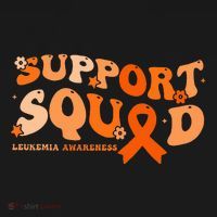Support Squad Orange Ribbon Leukemia Blood Cancer Awareness Mousepad thumb 1