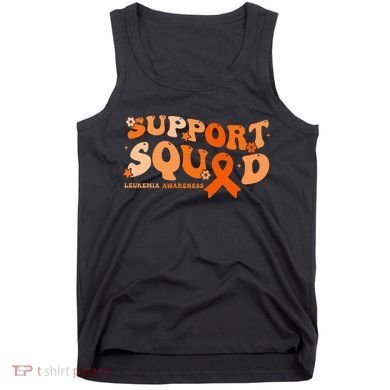 Support Squad Orange Ribbon Leukemia Blood Cancer Awareness Tank Top