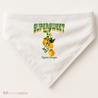 Super Sweet Organic Oranges USA-Made Doggie Bandana thumb 0