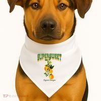 Super Sweet Organic Oranges USA-Made Doggie Bandana thumb 1