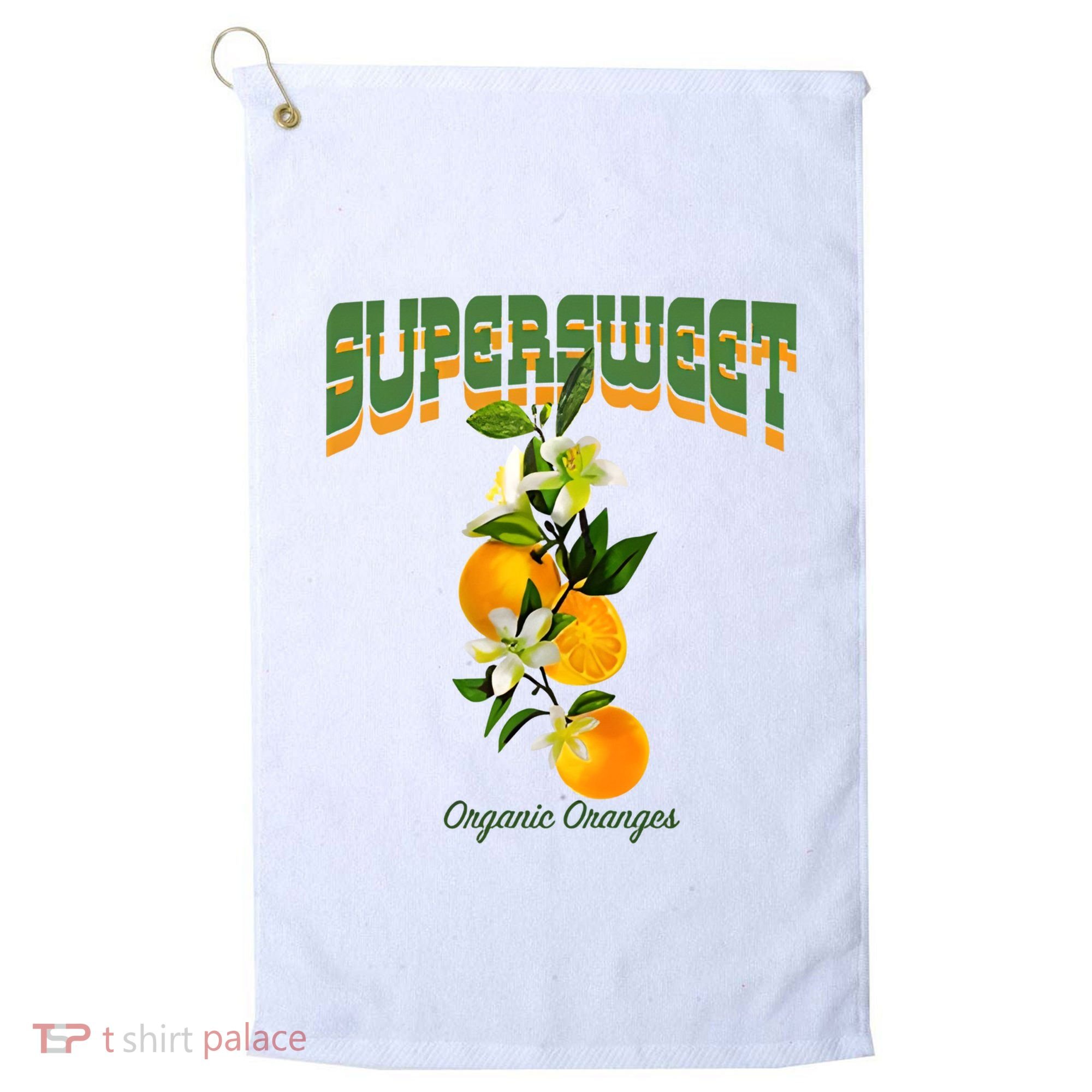 Super Sweet Organic Oranges Golf Towel