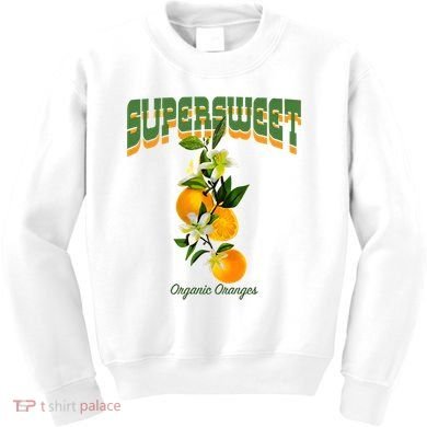 Super Sweet Organic Oranges Kids Sweatshirt
