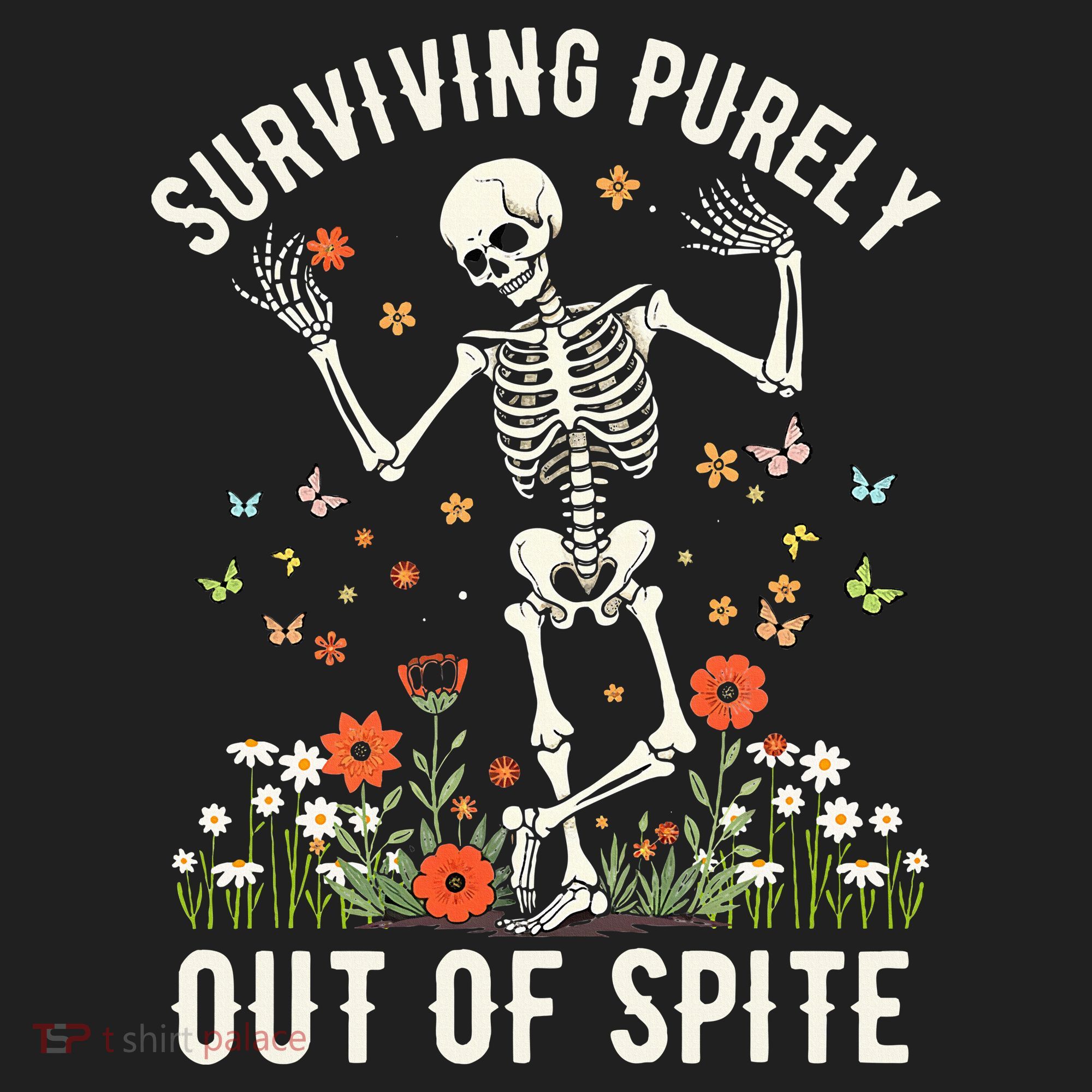 Skeleton Surviving Out Of Spite Alive Out Of Spite Beanie