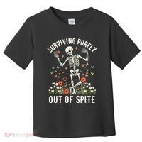 Skeleton Surviving Out Of Spite Alive Out Of Spite Toddler T-Shirt thumb 0