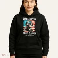 Stay Strapped Or Get Clapped George Washington 1776 Hoodie thumb 5