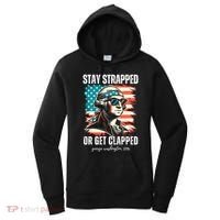 Stay Strapped Or Get Clapped George Washington 1776 Women's Hoodie thumb 0
