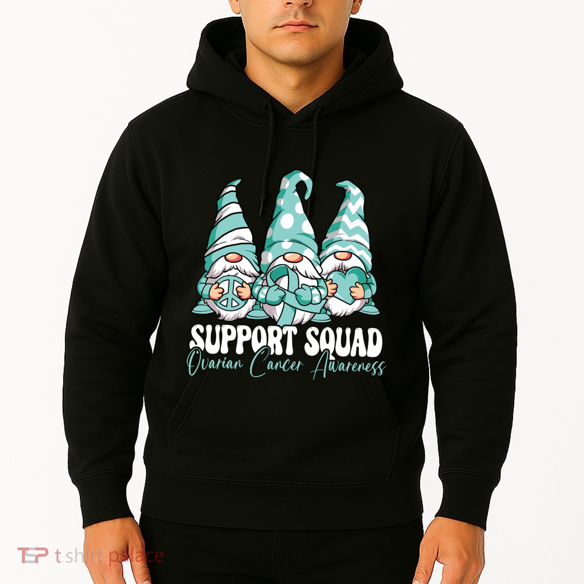 Support Squad Ovarian Cancer Awareness Month Hoodie