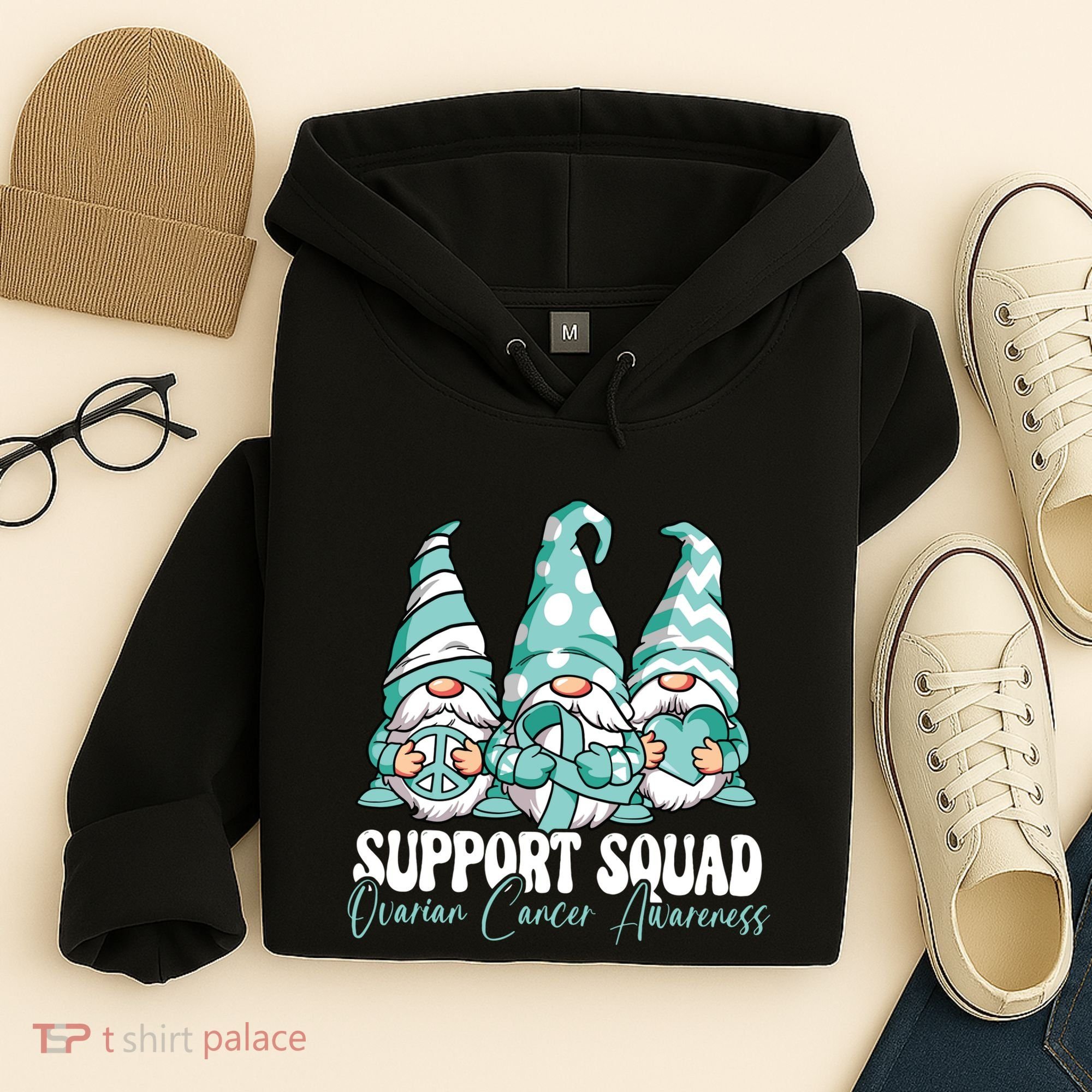 Support Squad Ovarian Cancer Awareness Month Hoodie