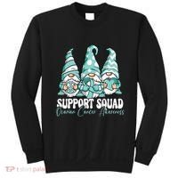 Support Squad Ovarian Cancer Awareness Month Sweatshirt thumb 0