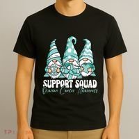 Support Squad Ovarian Cancer Awareness Month T-Shirt thumb 3