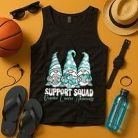 Support Squad Ovarian Cancer Awareness Month Tank Top thumb 4
