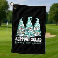 Support Squad Ovarian Cancer Awareness Month Golf Towel thumb 1