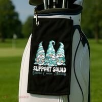 Support Squad Ovarian Cancer Awareness Month Golf Towel thumb 2