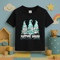 Support Squad Ovarian Cancer Awareness Month Toddler T-Shirt thumb 3