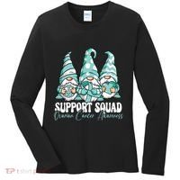 Support Squad Ovarian Cancer Awareness Month Women's Long Sleeve Shirt thumb 0
