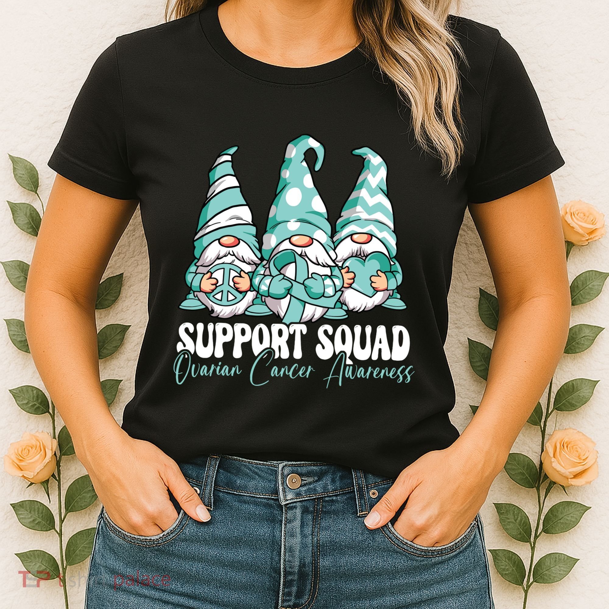 Support Squad Ovarian Cancer Awareness Month Women's T-Shirt