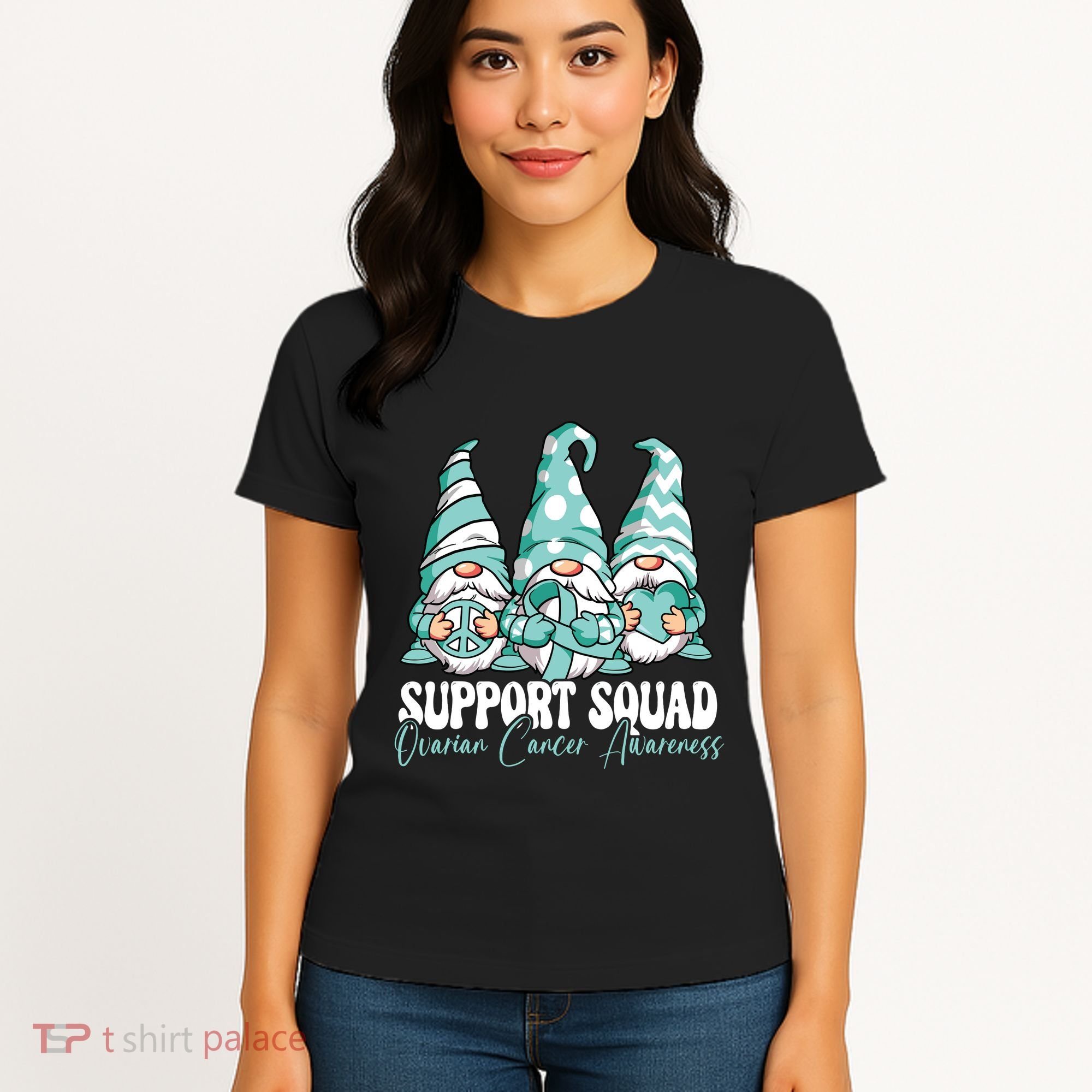 Support Squad Ovarian Cancer Awareness Month Women's T-Shirt