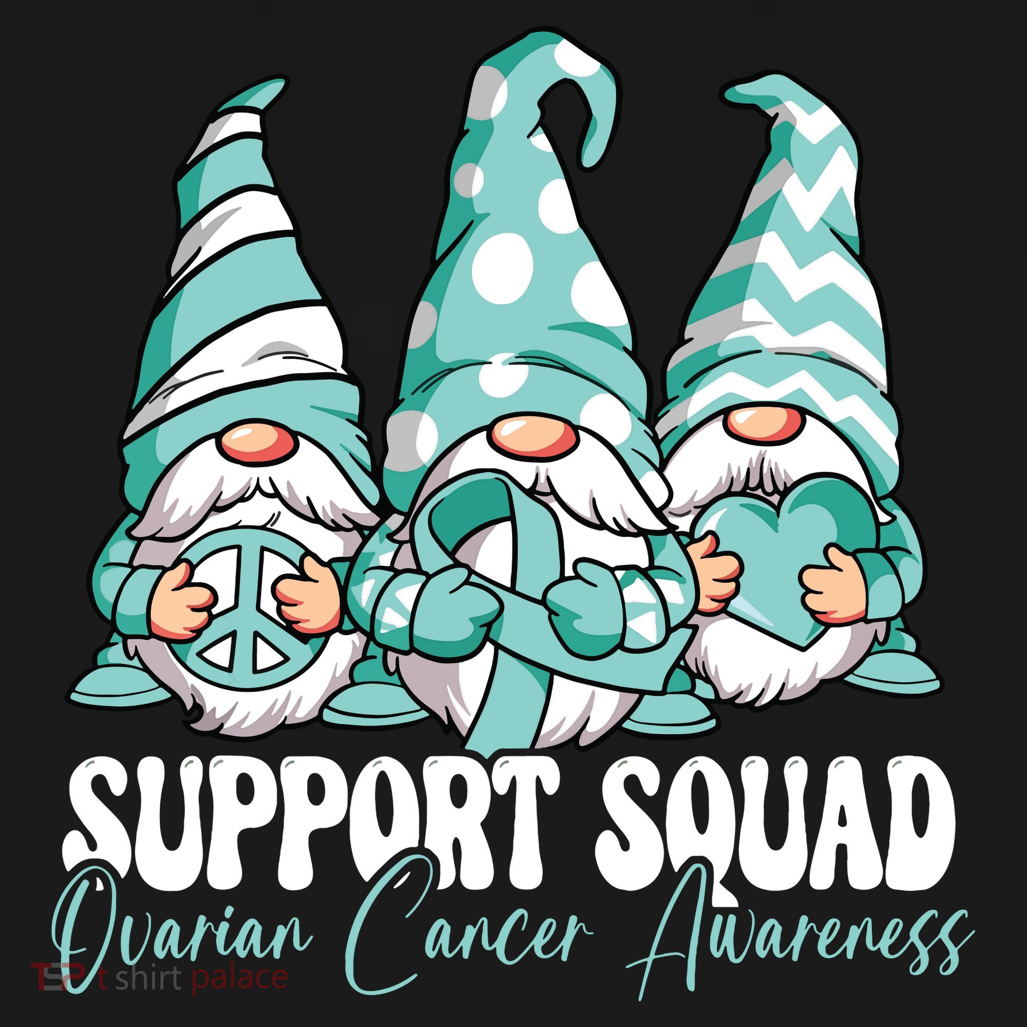 Support Squad Ovarian Cancer Awareness Month Women's T-Shirt