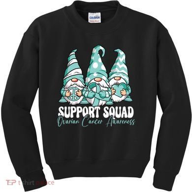 Support Squad Ovarian Cancer Awareness Month Kids Sweatshirt