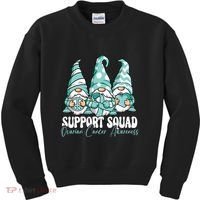 Support Squad Ovarian Cancer Awareness Month Kids Sweatshirt thumb 0
