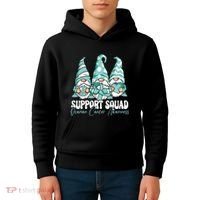 Support Squad Ovarian Cancer Awareness Month Kids Hoodie thumb 4