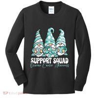 Support Squad Ovarian Cancer Awareness Month Kids Long Sleeve Shirt thumb 0