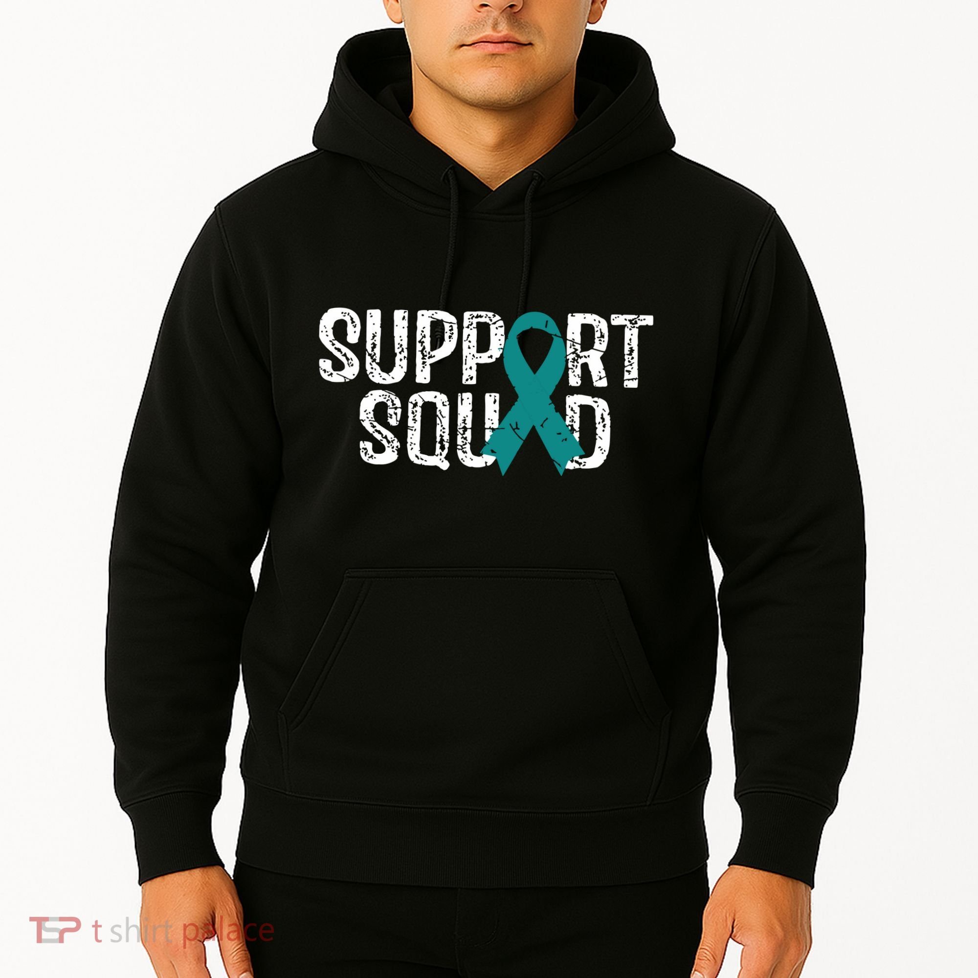 Support Squad Ovarian Cancer Awareness Hoodie