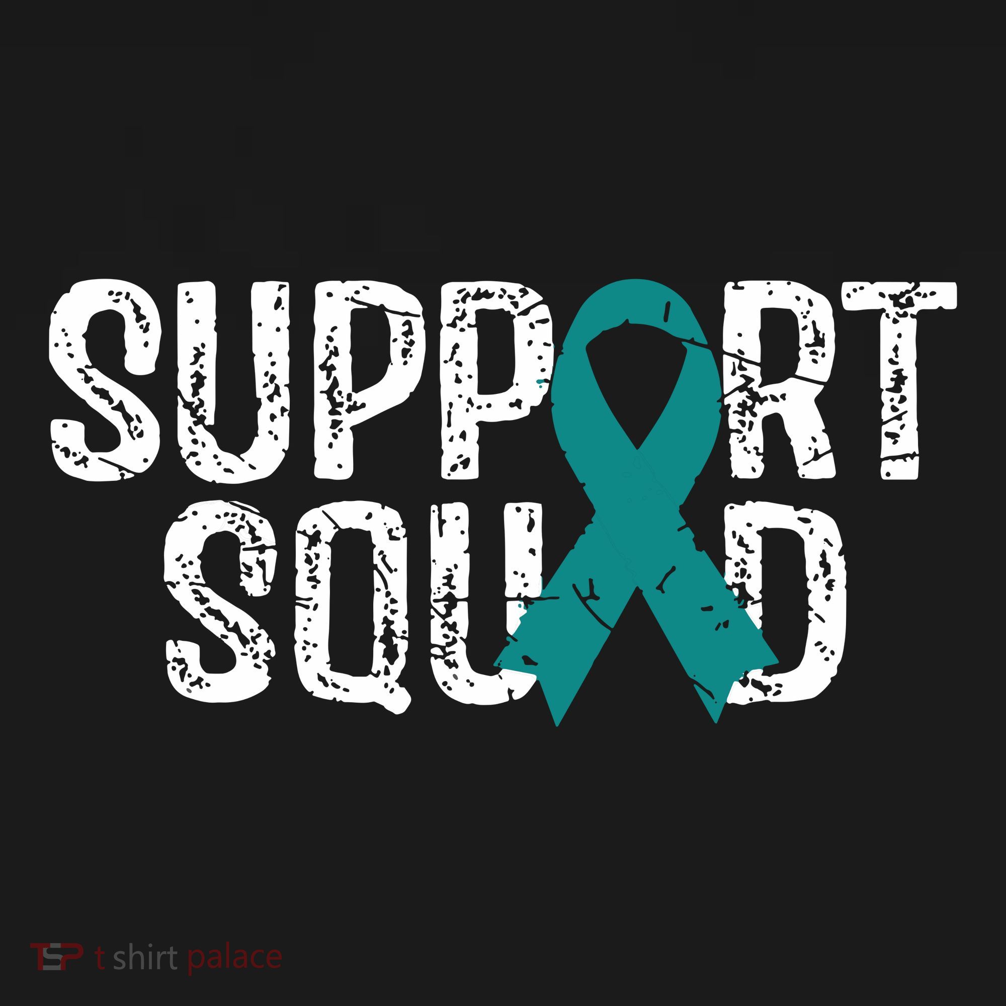 Support Squad Ovarian Cancer Awareness T-Shirt