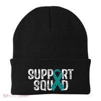 Support Squad Ovarian Cancer Awareness Beanie thumb 0