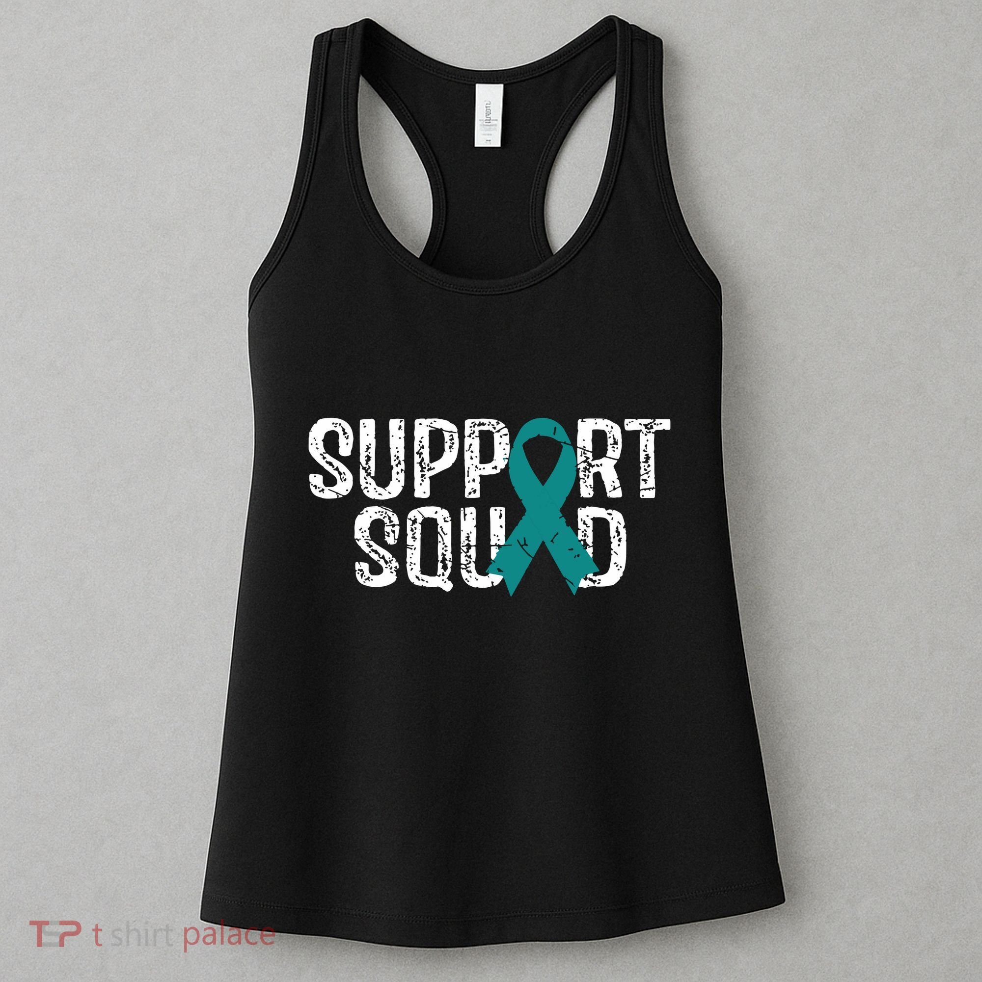 Support Squad Ovarian Cancer Awareness Women's Tank Top