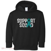 Support Squad Ovarian Cancer Awareness Toddler Hoodie thumb 0