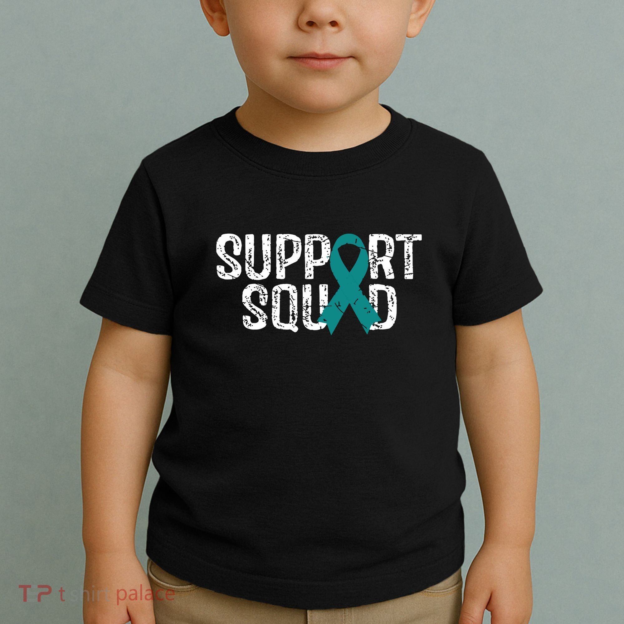 Support Squad Ovarian Cancer Awareness Toddler T-Shirt