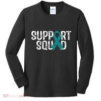Support Squad Ovarian Cancer Awareness Kids Long Sleeve Shirt thumb 0