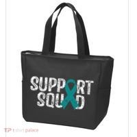 Support Squad Ovarian Cancer Awareness Tote Bag thumb 3