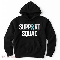Support Squad Ovarian Cancer Raise Ovarian Cancer Awareness Hoodie thumb 0
