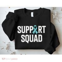 Support Squad Ovarian Cancer Raise Ovarian Cancer Awareness Sweatshirt thumb 2