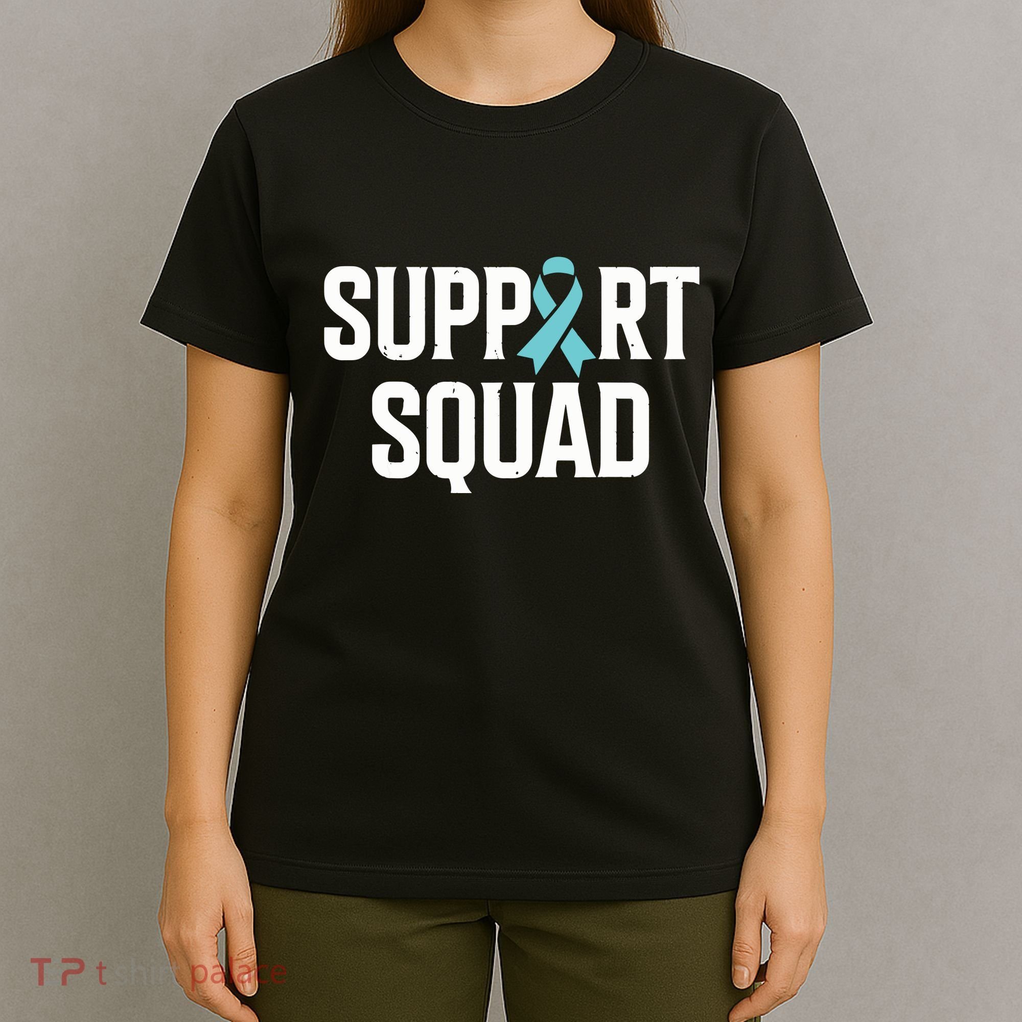 Support Squad Ovarian Cancer Raise Ovarian Cancer Awareness T-Shirt